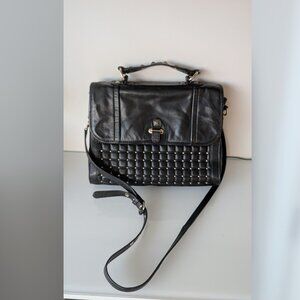 Rebecca Minkoff Studded Briefcase Cross Body Purse